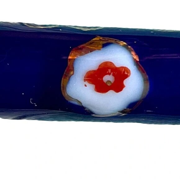 CLOISONNÉ SALAD SERVERS stainless steel SHEFFIELD ENGLAND floral pattern EUC - Picture 15 of 16